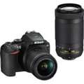 Nikon D3500 (AF-P DX 18-55mm f/3.5-f/5.6G VR and AF-P DX 70-300mm f/4.5-f/6.3G ED Dual Kit Lens) Price In India