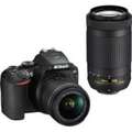 Nikon D3500 (AF-P DX 18-55mm f/3.5-f/5.6G VR and AF-P DX 70-300mm f/4.5-f/6.3G ED Dual Kit Lens) Price In India